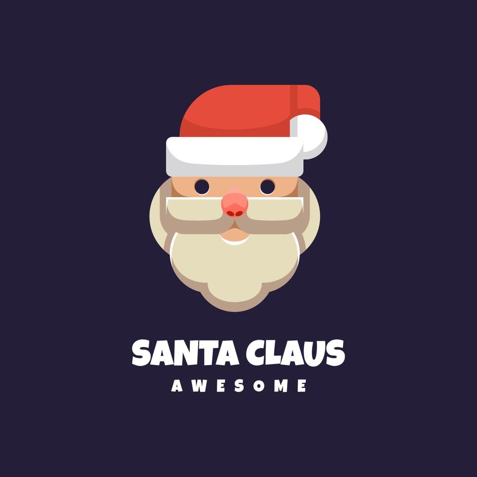 Illustration vector graphic of Santa Claus, good for logo design