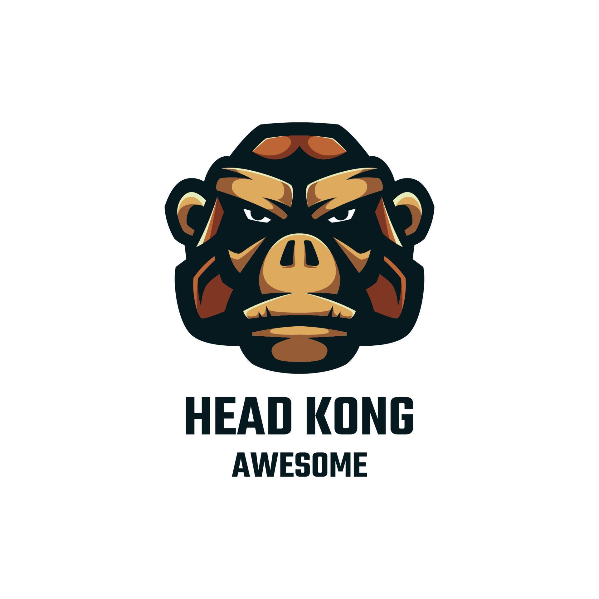Illustration vector graphic of Head Kong, good for logo design 9230945