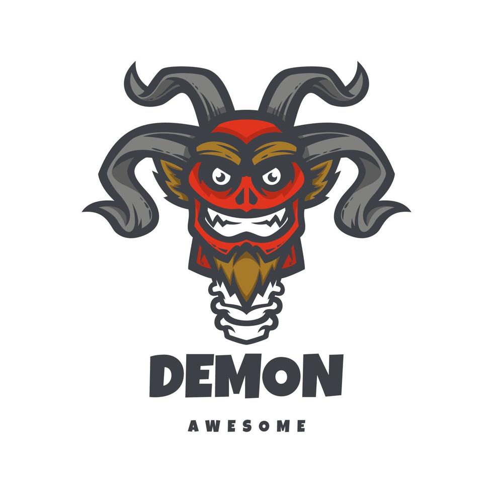 Illustration vector graphic of Demon, good for logo design