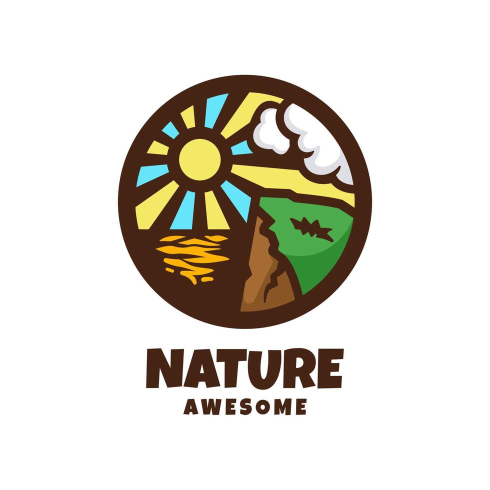 Illustration vector graphic of Nature, good for logo design