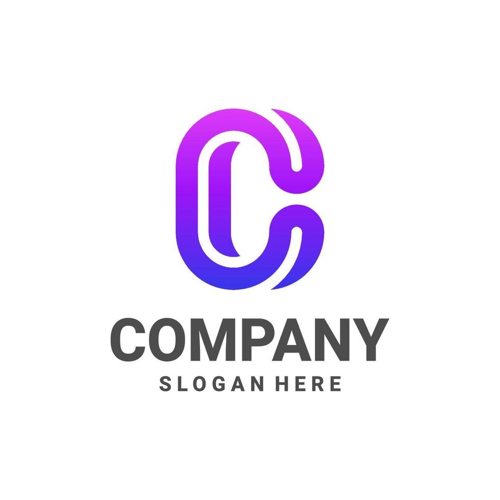 Illustration vector graphic of Letter C, good for logo design
