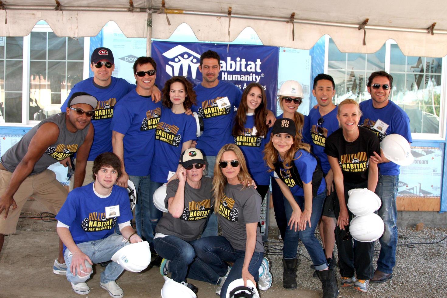 LOS ANGELES, MAR 8 -  GH Cast headed by Lisa LoCicero at the 5th Annual General Hospital Habitat for Humanity Fan Build Day at Private Location on March 8, 2014 in Lynwood, CA photo