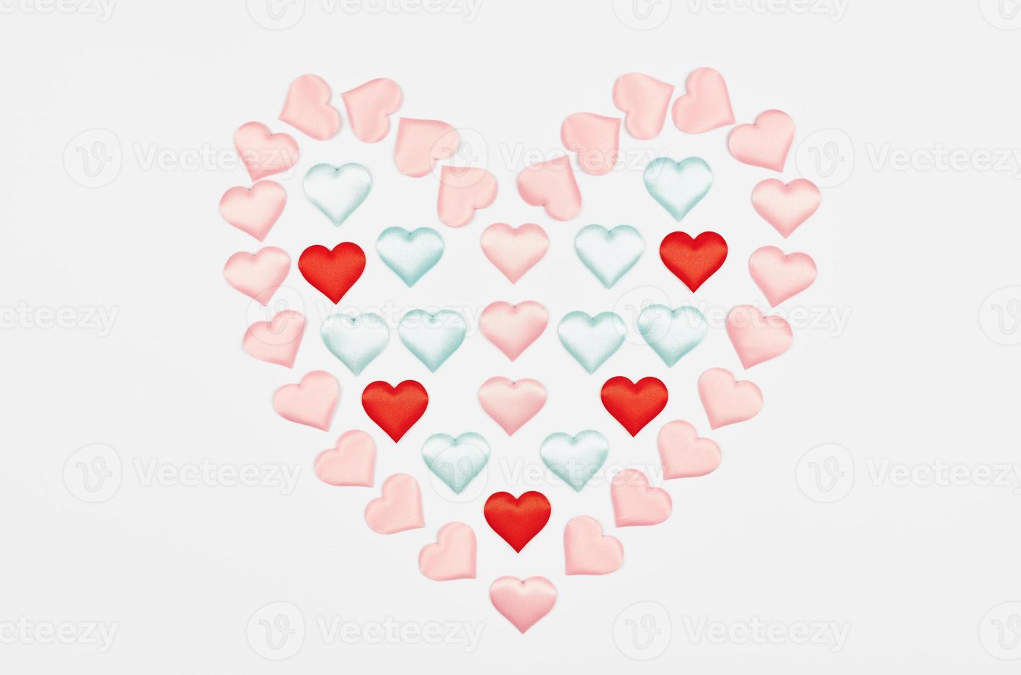 Heart from mini hearts photo