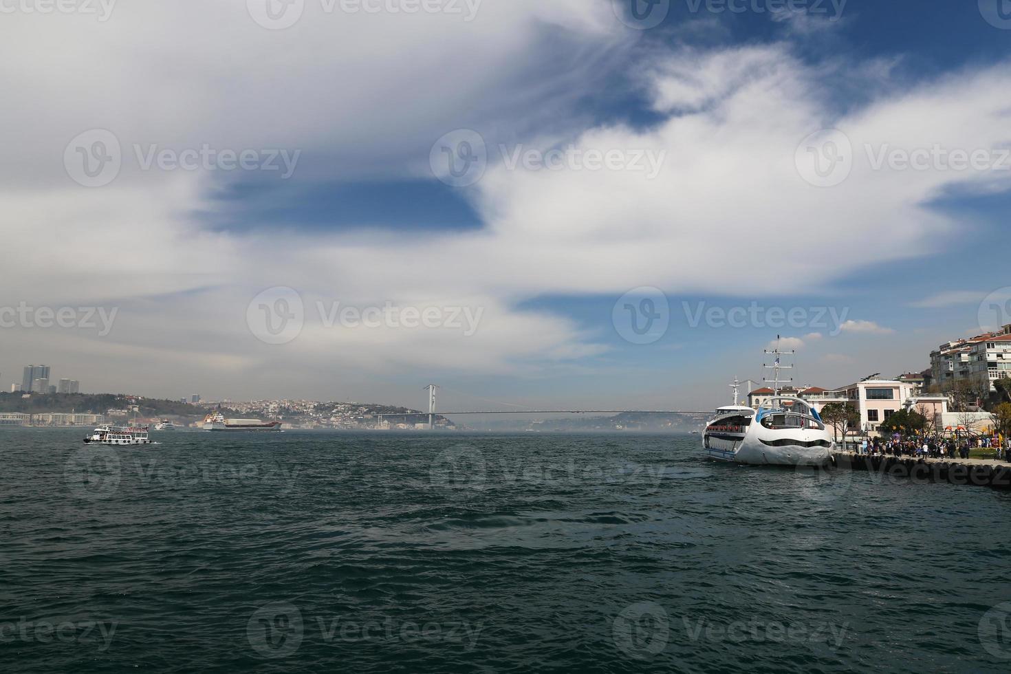 Bosphorus strait in Istanbul, Turkey photo