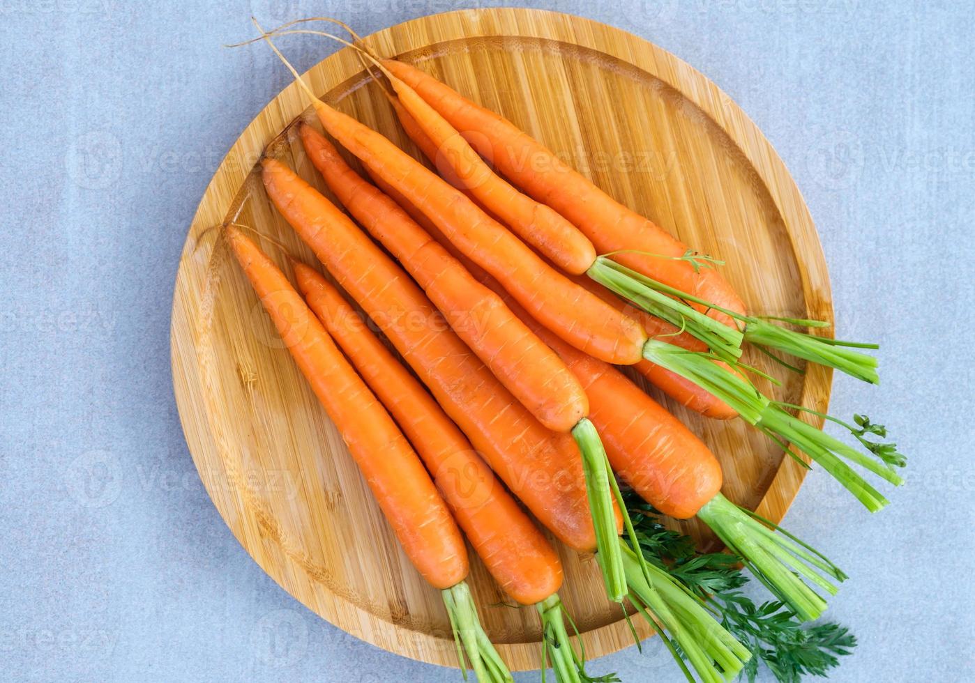 Carrots flat lay photo
