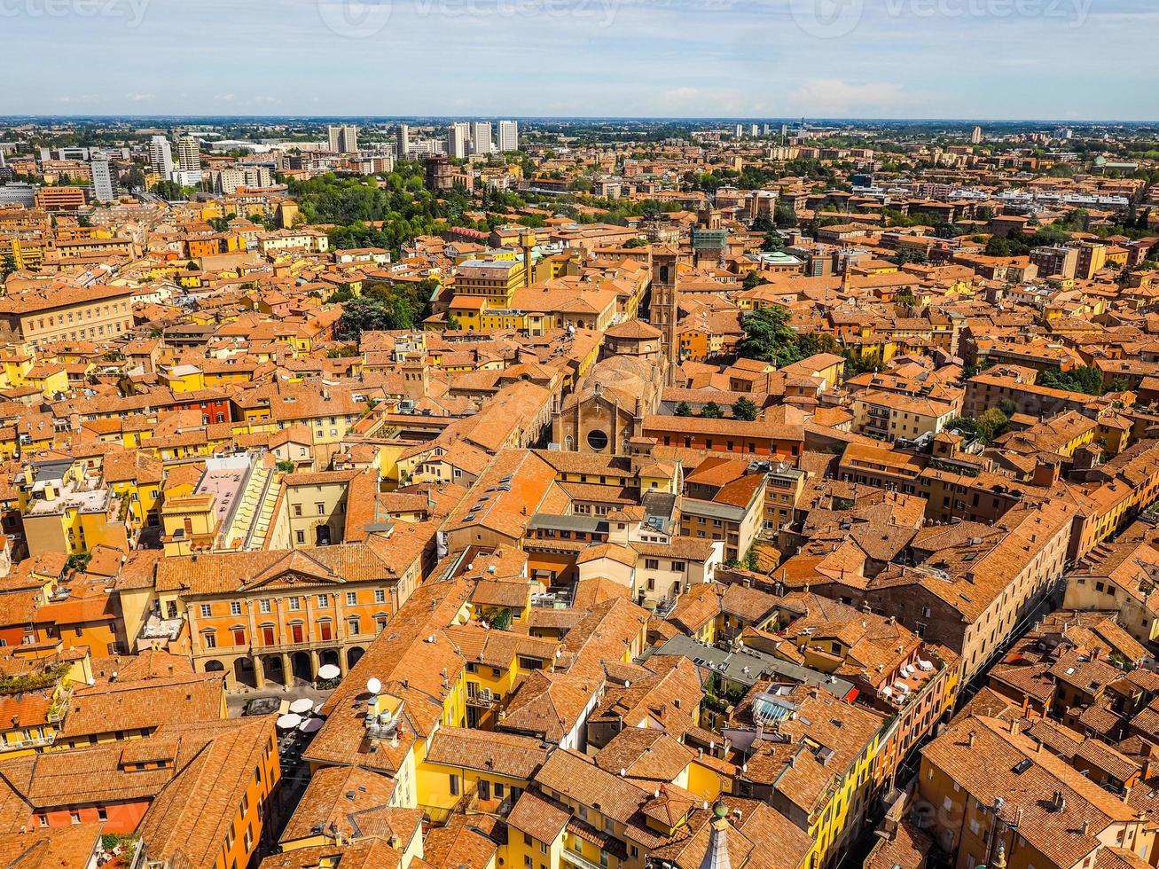 HDR Aerial view of Bologna photo
