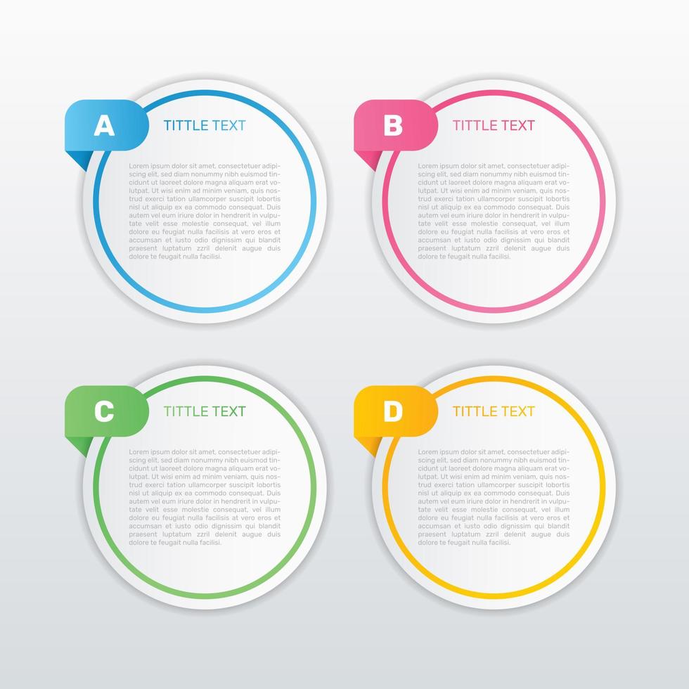 Infographic banners with four steps. - Vector. vector