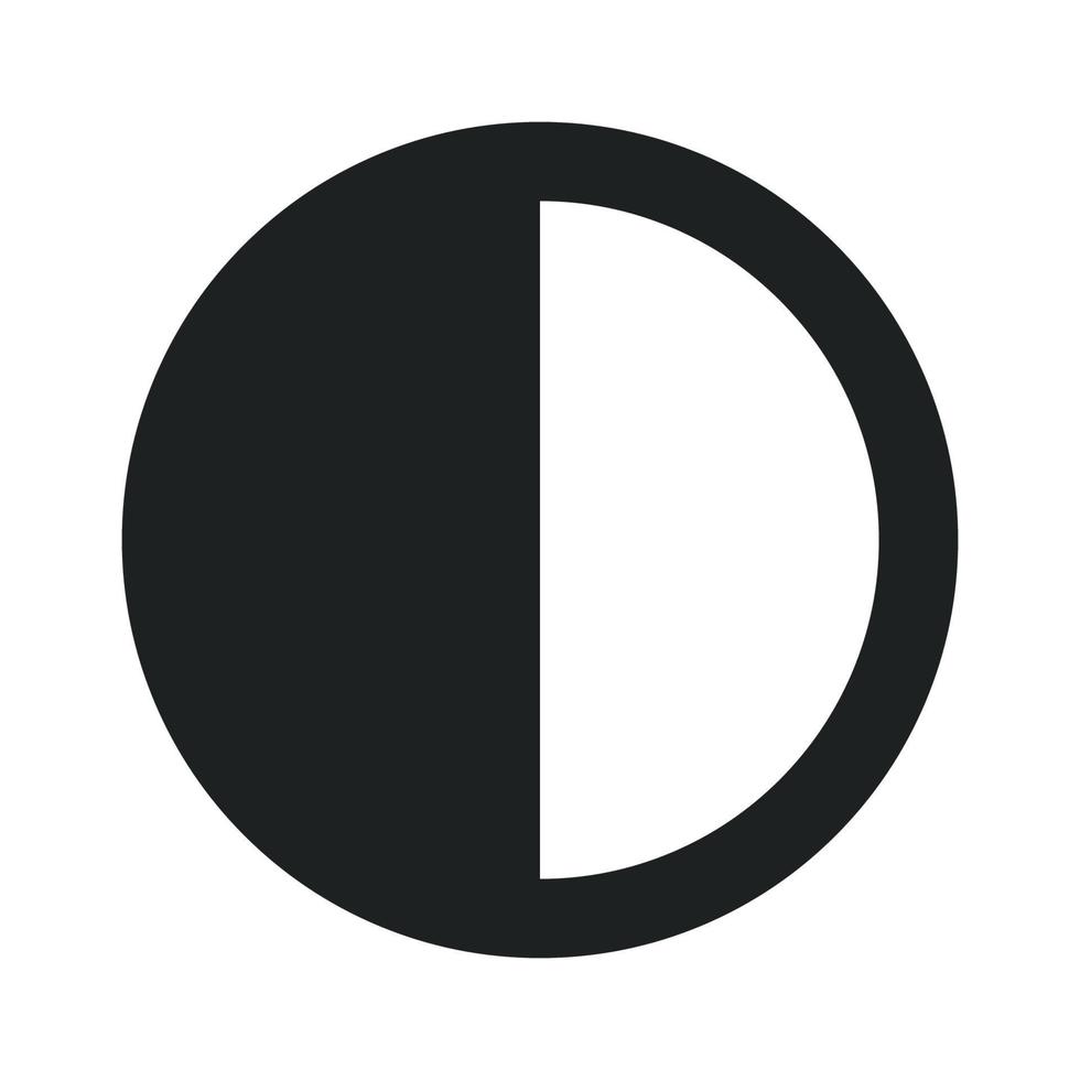 Half Moon Icon vector