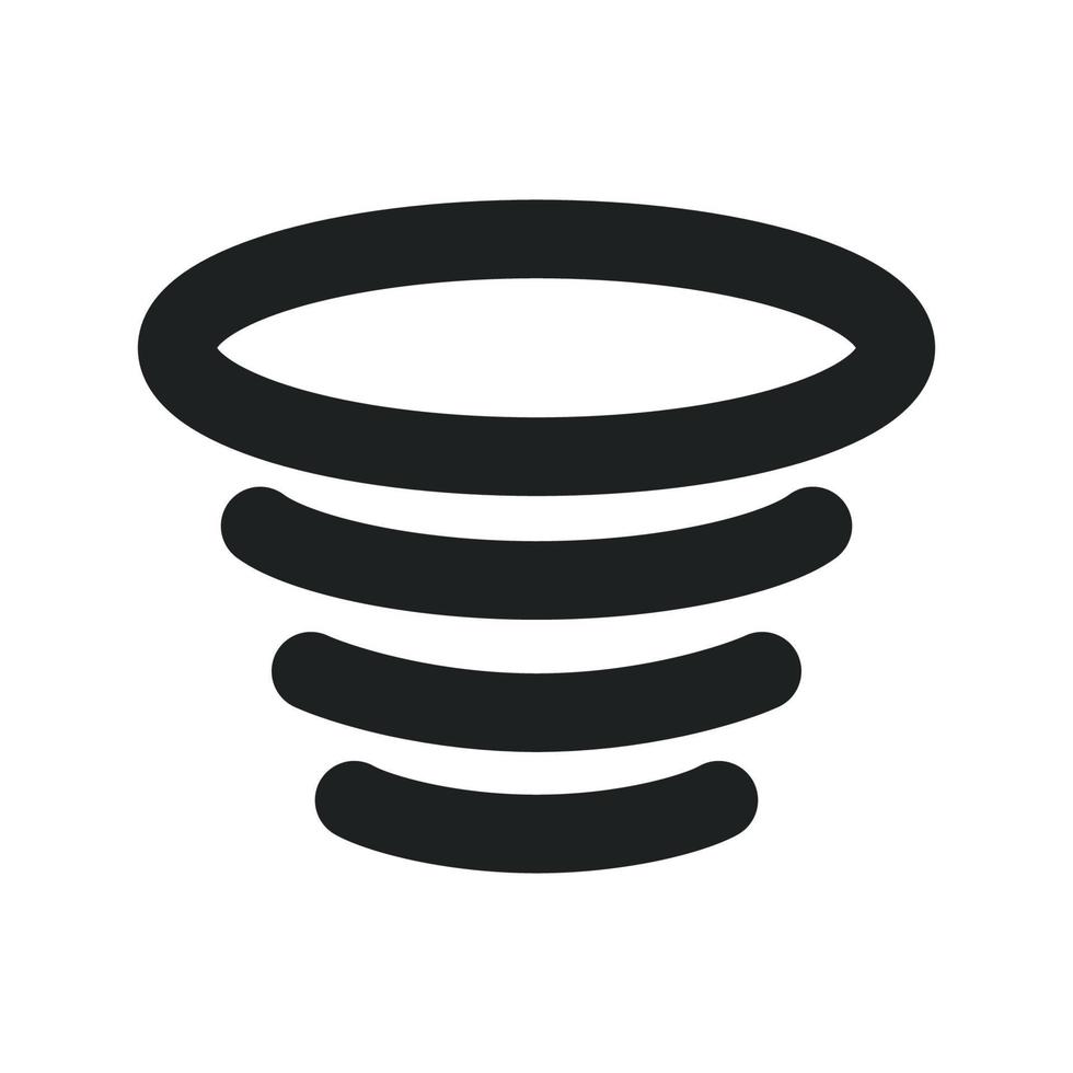 Hurricane Outline Icon vector