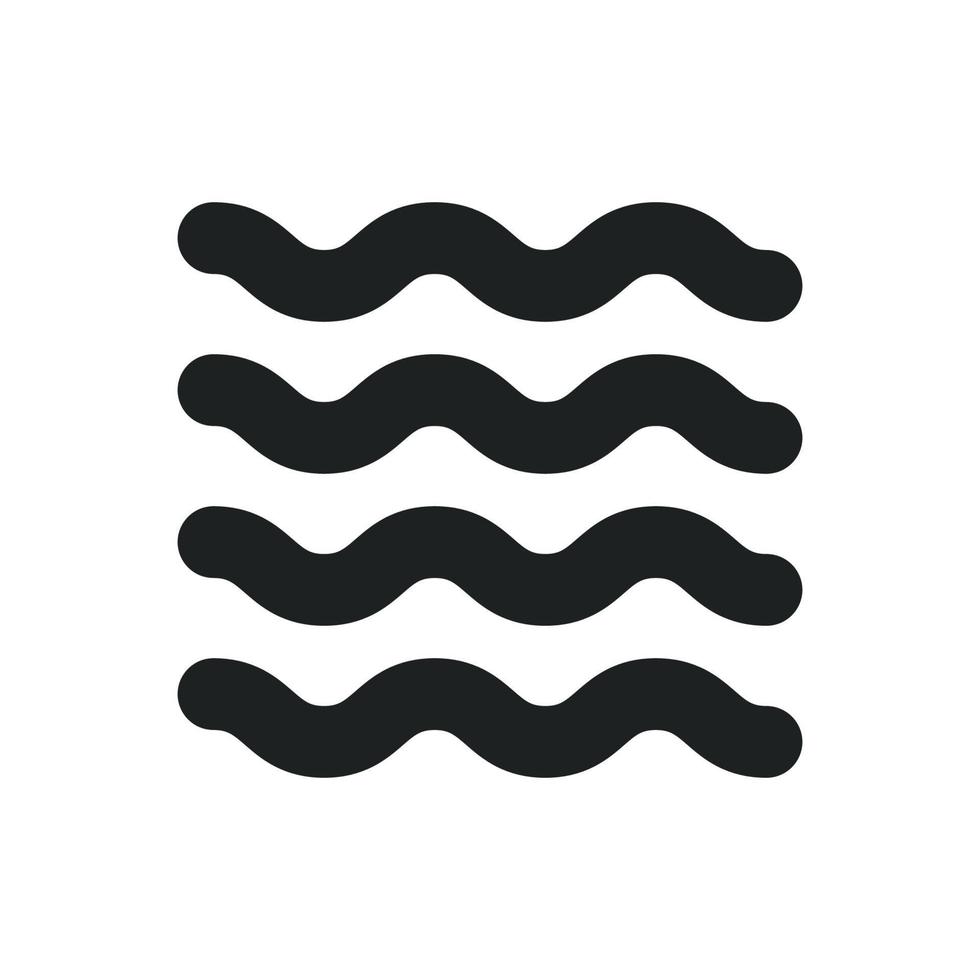 Waves Outline Icon vector