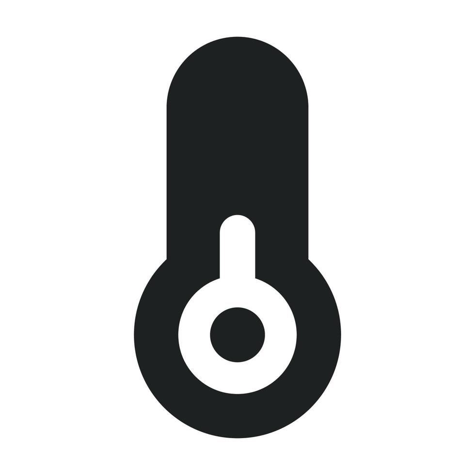 Low Temperature with Solid Icon vector