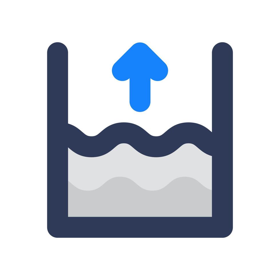 High Tide Sign with Shady Icon vector