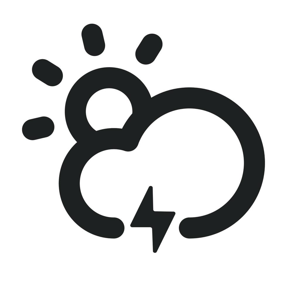 Cloudy Day Thunder vector