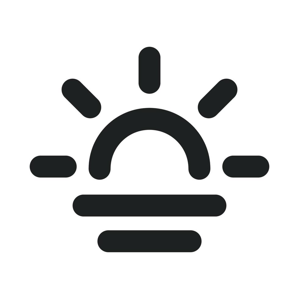Sunrise Outline Icon vector