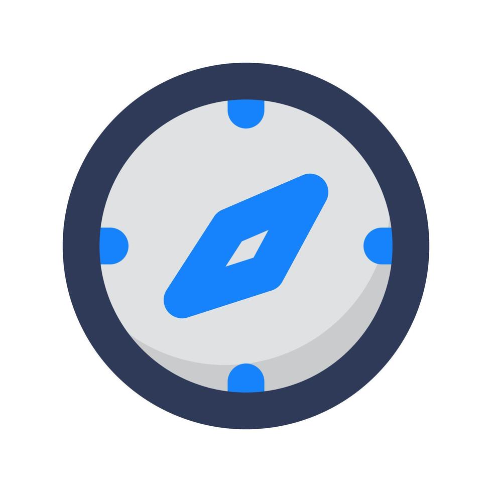 Compass Sign with Shady Icon vector