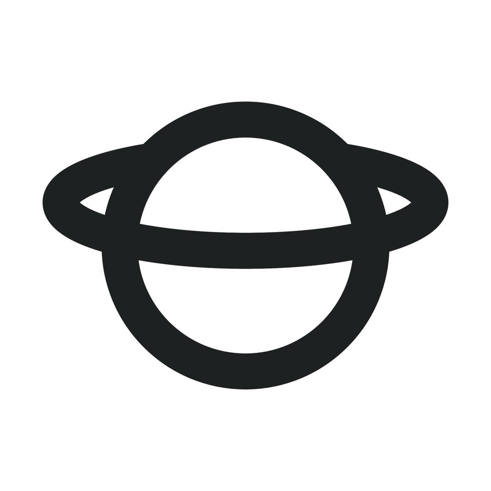 Planet Outline Icon vector