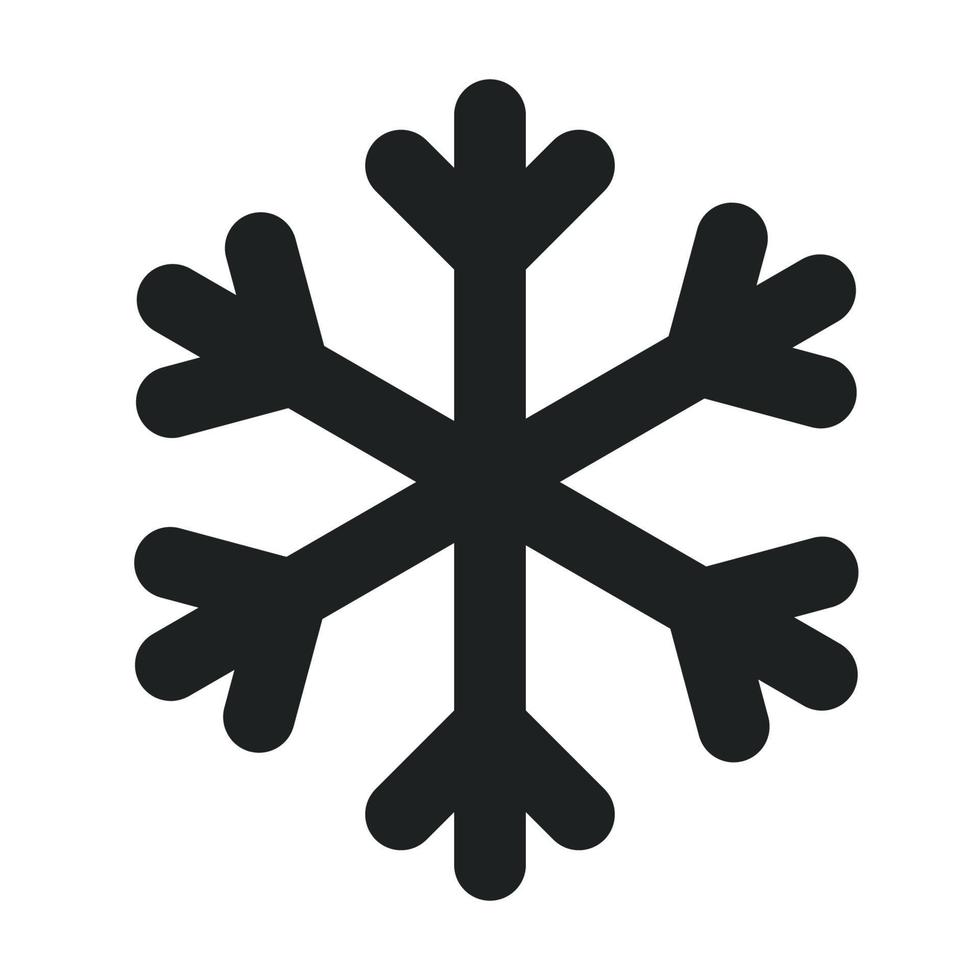 Snowflake Outline Icon vector