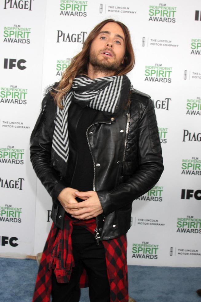 LOS ANGELES, MAR 1 -  Jared Leto at the Film Independent Spirit Awards at Tent on the Beach on March 1, 2014 in Santa Monica, CA photo
