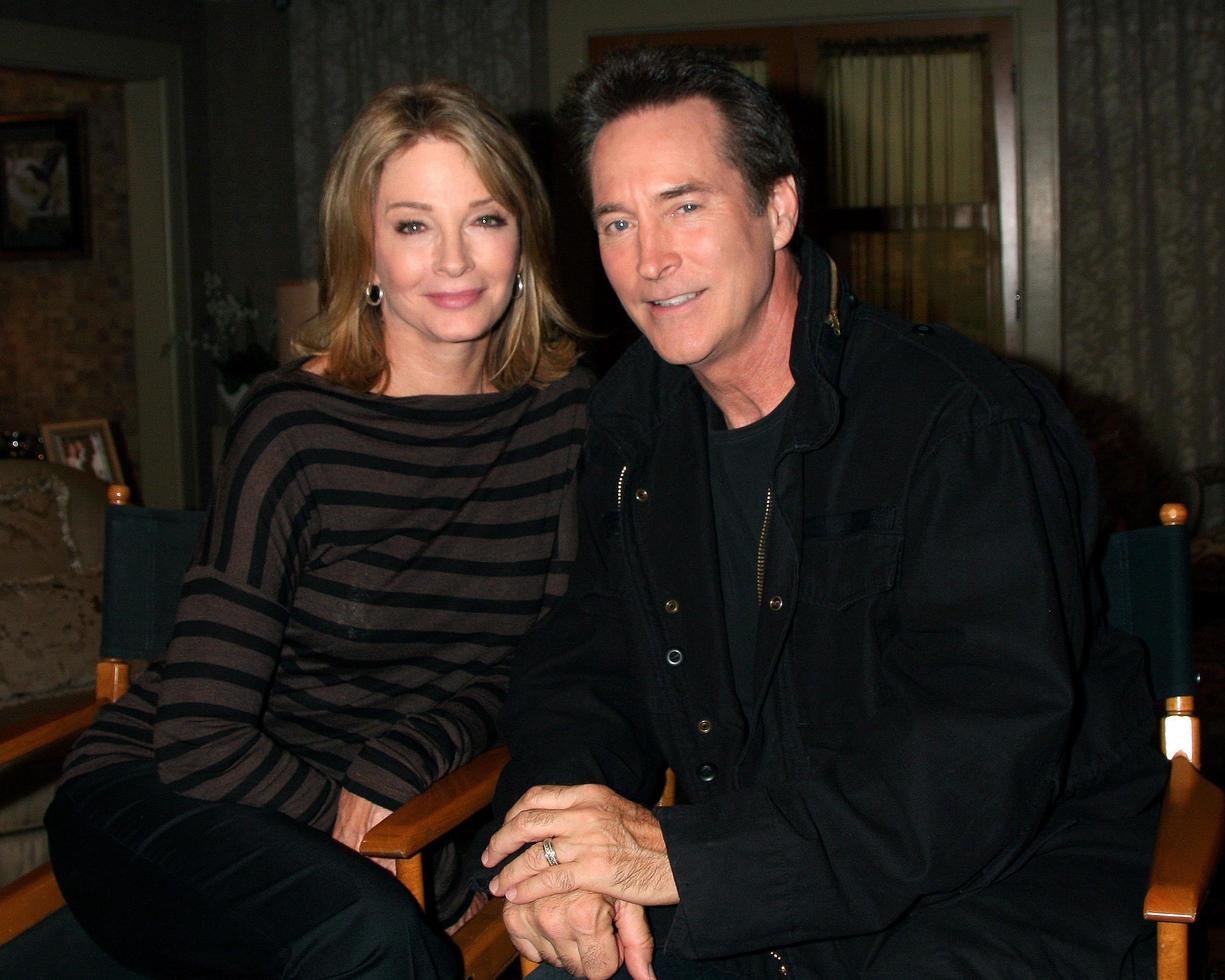 LOS ANGELES, AUG 10 -  Deidre Hall, Drake Hogestyn at the Horton Square Press Junket at the Days of Our Lives Set, NBC on August 10, 2011 in Burbank, CA photo