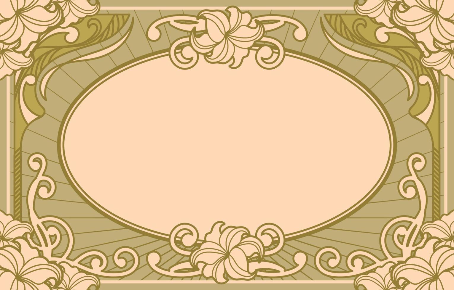 Classic Art Nouveau Background vector