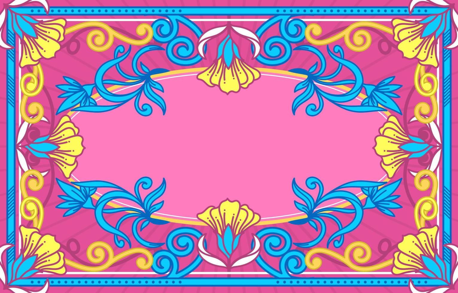 Colorful Art Nouveau Background vector