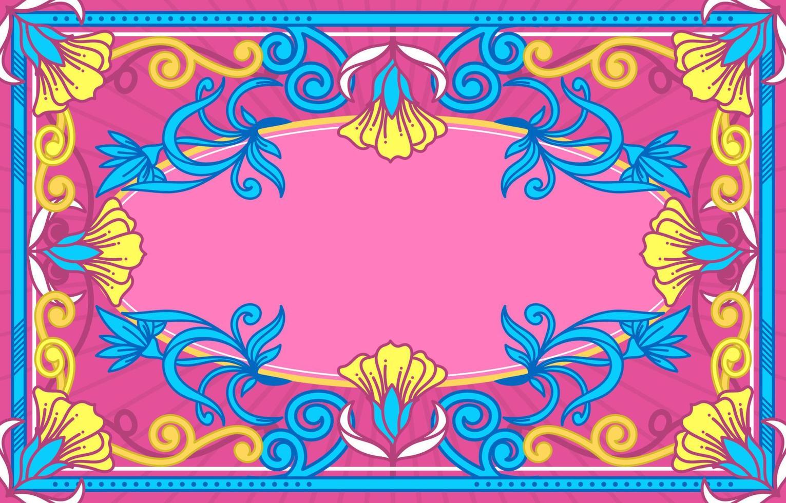 Colorful Art Nouveau Background vector