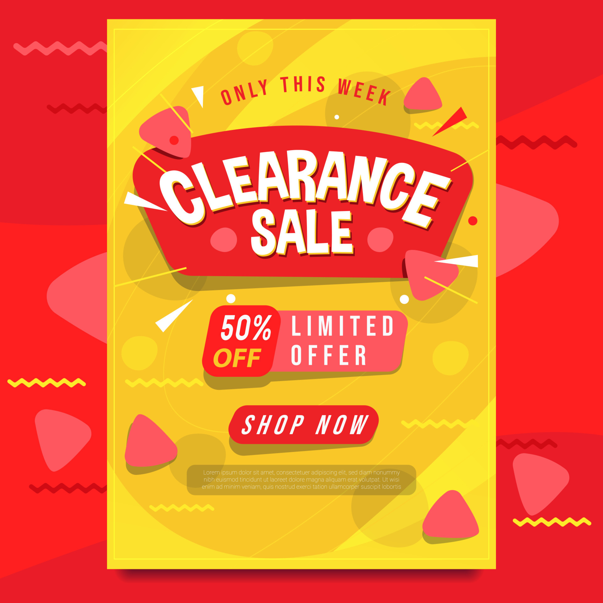 CLEARANCE SALE Template