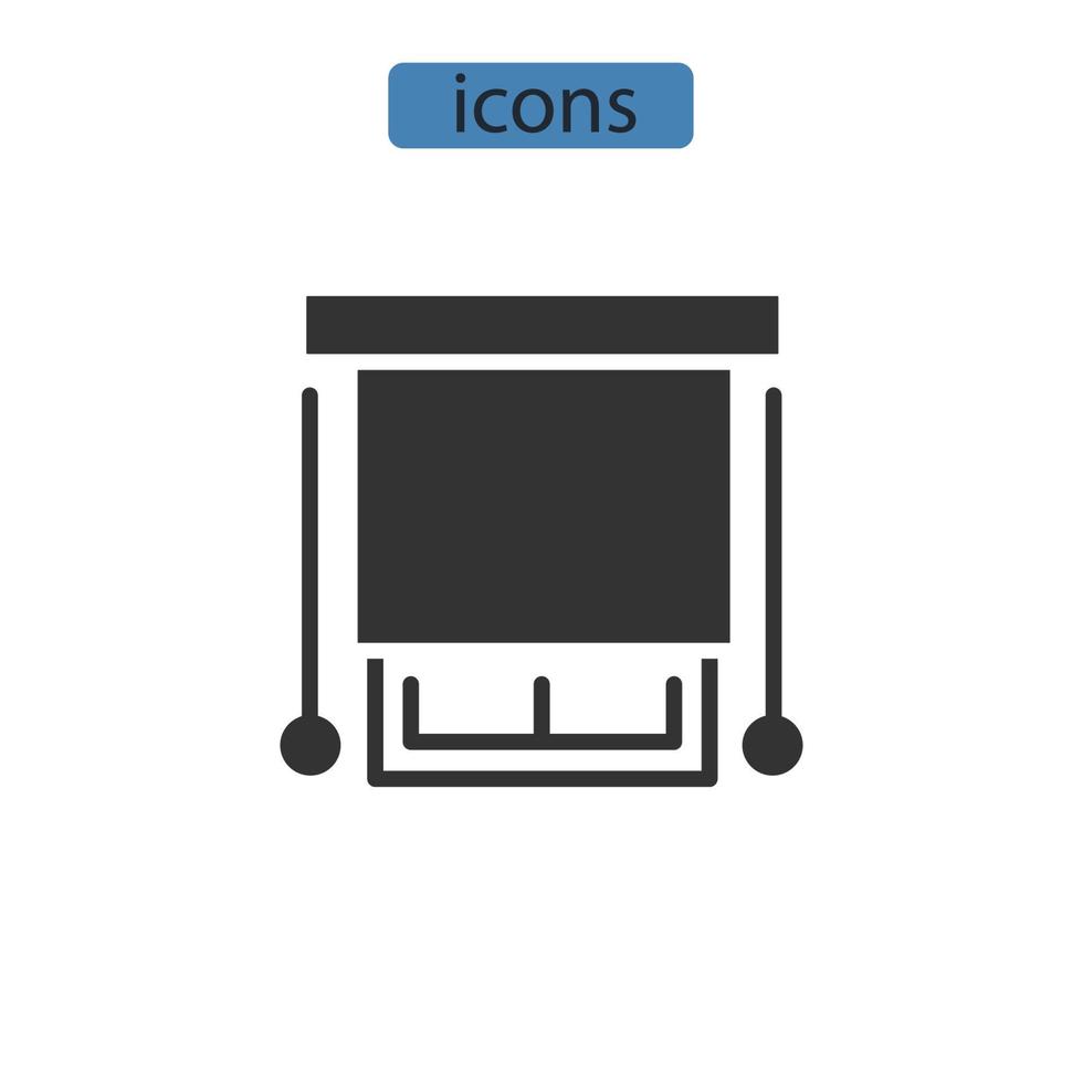 iconos de circulación de aire simbolizan elementos vectoriales para web infográfico vector
