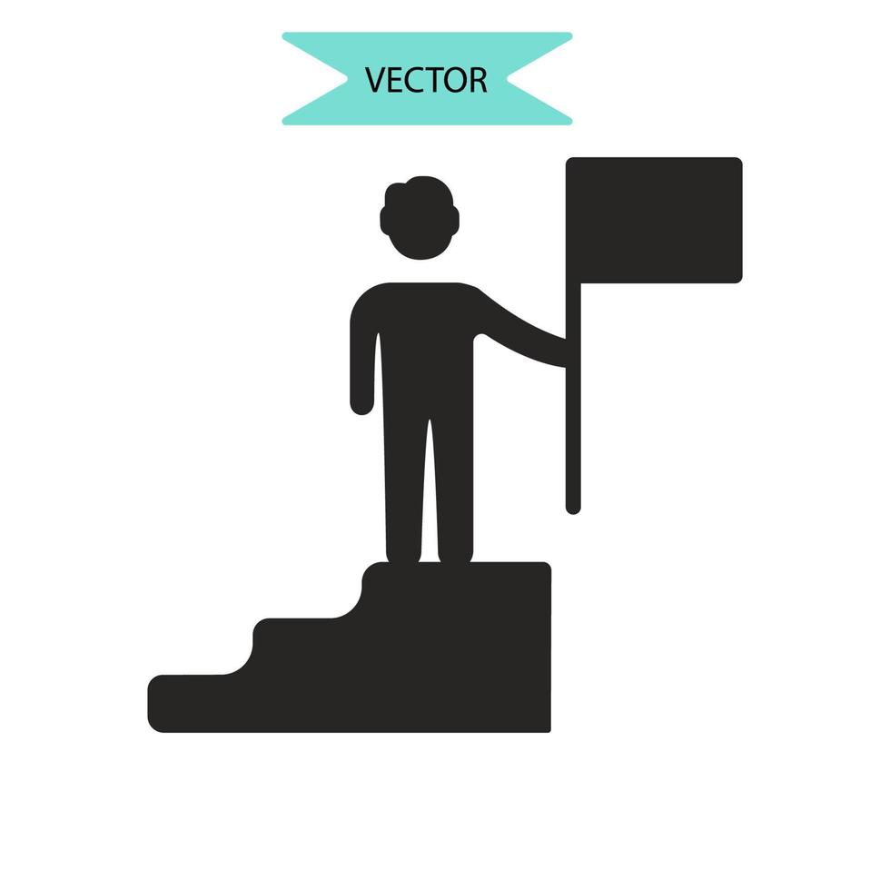 iconos de misión símbolo elementos vectoriales para web infográfico vector