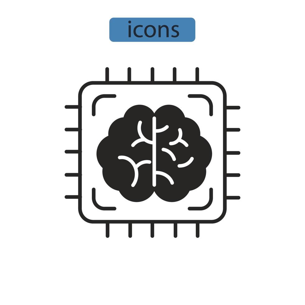 CHIP icons symbol vector elements for infographic web