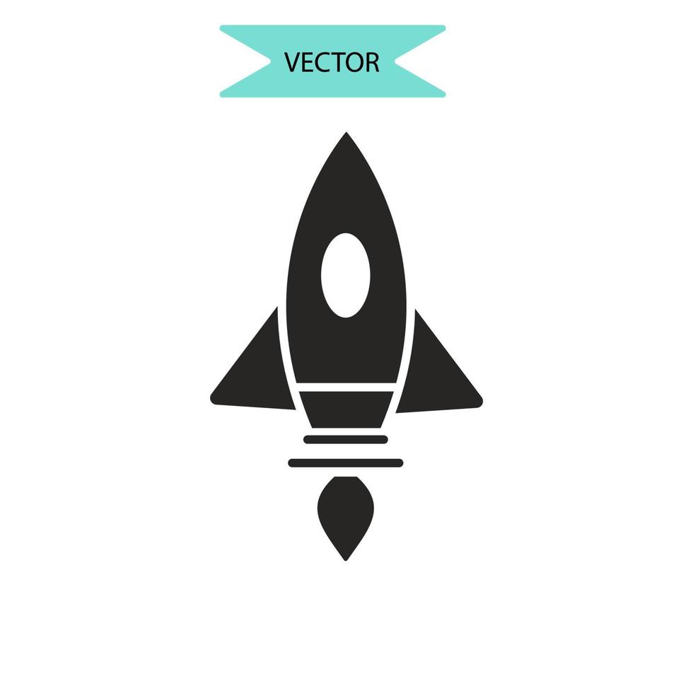 poner en marcha iconos de análisis símbolo elementos vectoriales para web infográfico vector