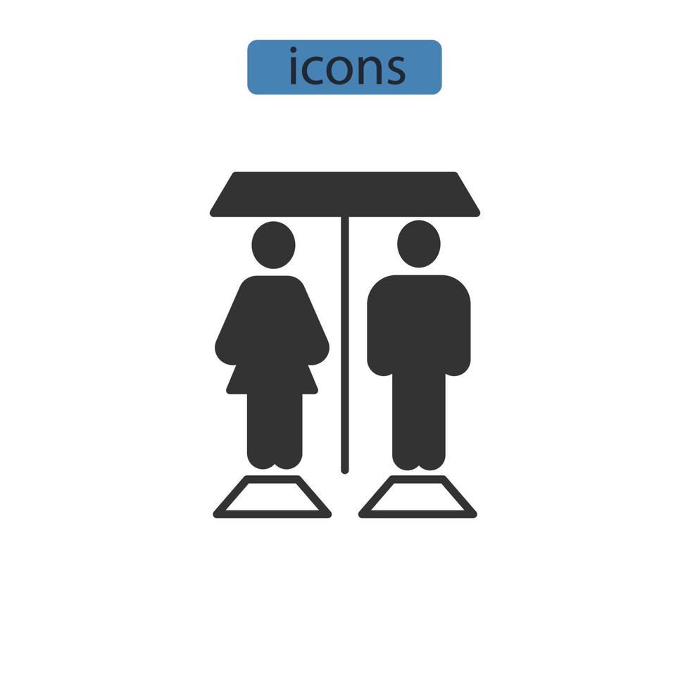 WC icons  symbol vector elements for infographic web