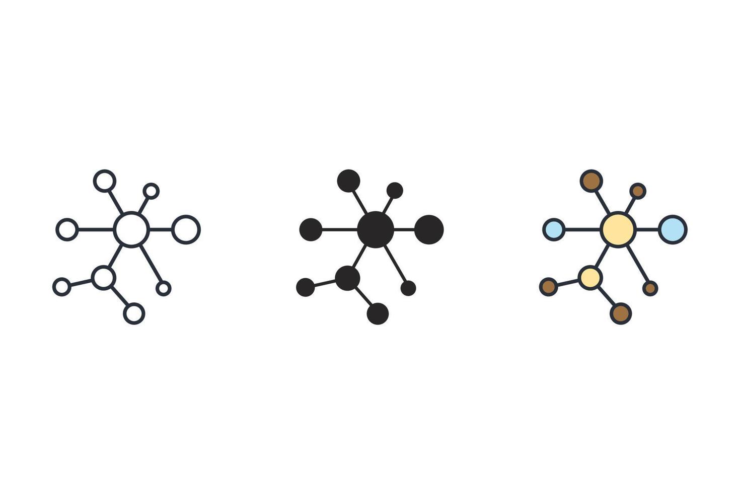 networking icons symbol vector elements for infographic web