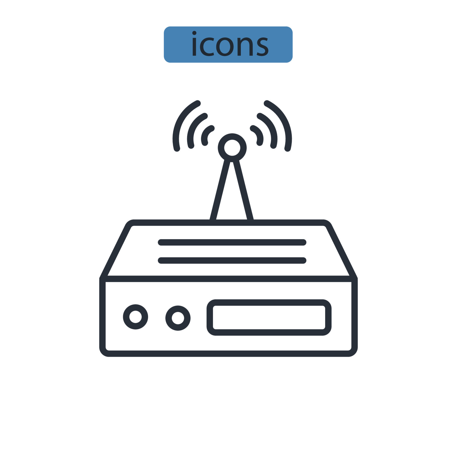 Router icons symbol vector elements for infographic web 9236855 Vector ...