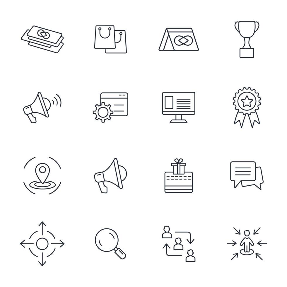 Branding icons set . Branding pack symbol vector elements for infographic web