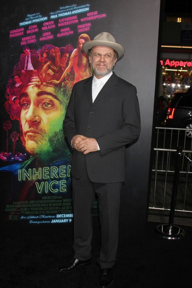 LOS ANGELES, DEC 10 -  John C. Reilly at the Inherent Vice Los Angeles Premiere at the TCL Chinese Theater on December 10, 2014 in Los Angeles, CA photo