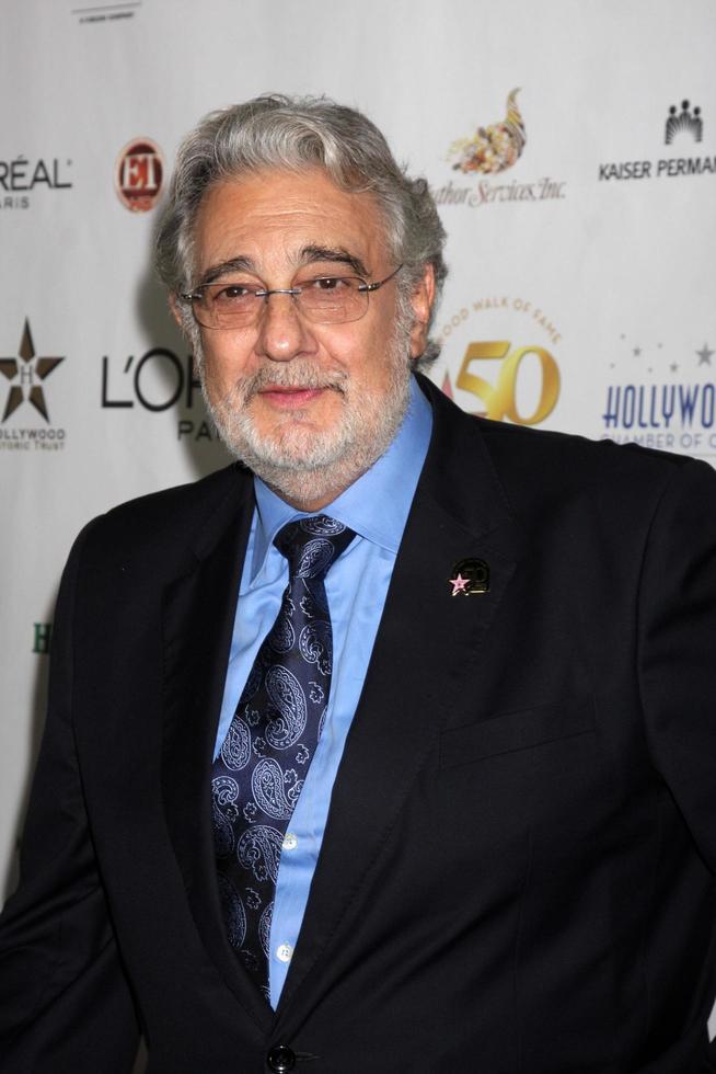 LOS ANGELES, NOV 3 -  Placido Domingo arrives at the Hollywood Walk of Fame 50th Anniversary Celebration at Hollywood and Highland on November 3, 2010 in Los Angeles, CA photo