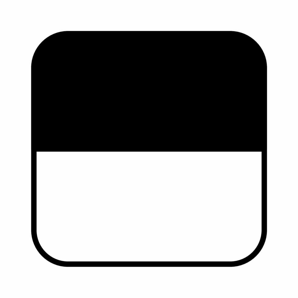 bandera de ucrania en forma cuadrada icono de forma estilo blanco y negro vector