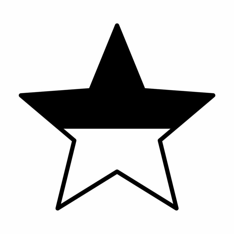 Ukraine Flag In Star Shape Icon Black and White Style vector