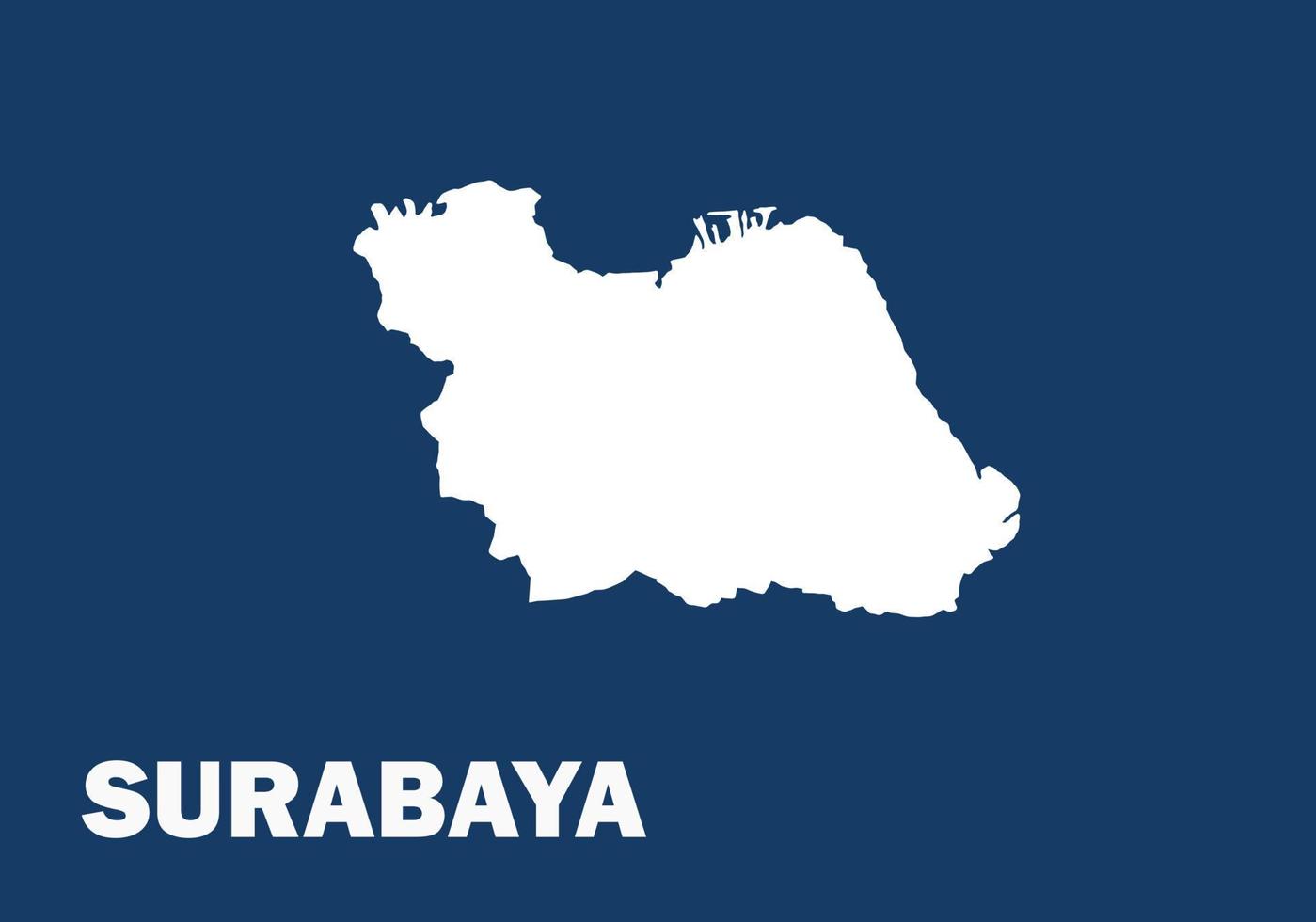 mapa de surabaya vector