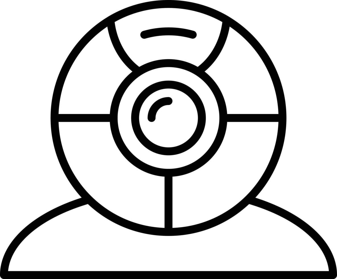 Webcam Outline Icon vector