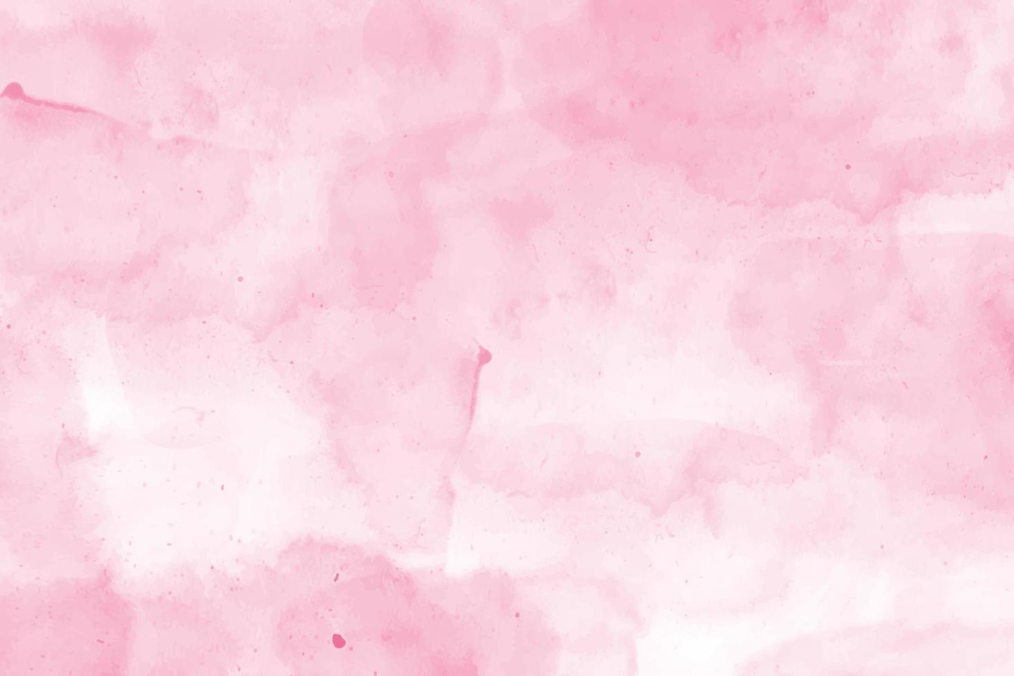 Abstract pink watercolor background. Soft pastel water color paper texture vector