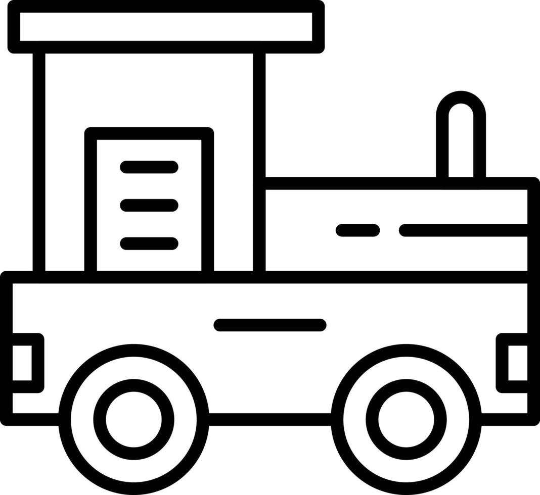 Train Outline Icon vector