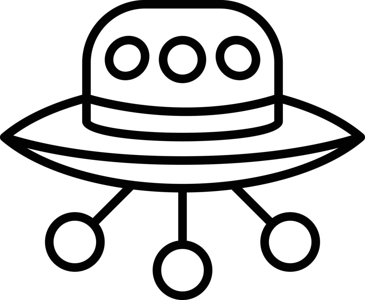 Ufo Outline Icon 9238034 Vector Art at Vecteezy