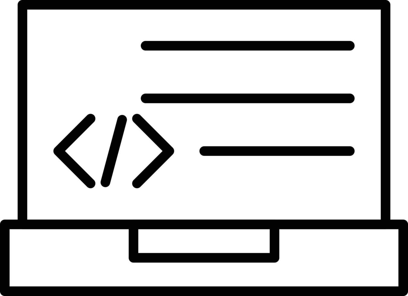 icono de esquema de programación vector