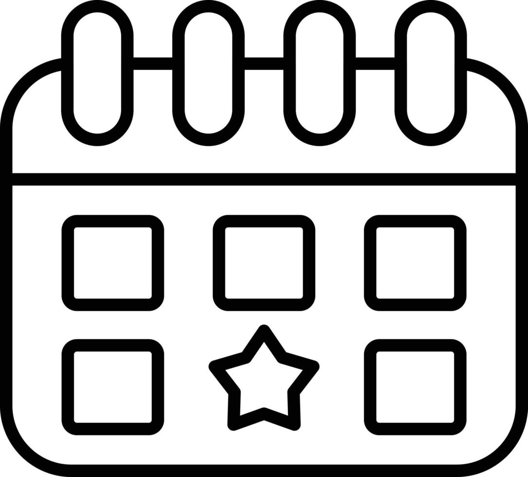 Event Outline Icon vector