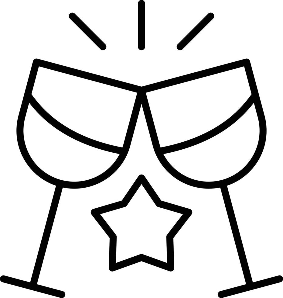 Toast Outline Icon vector