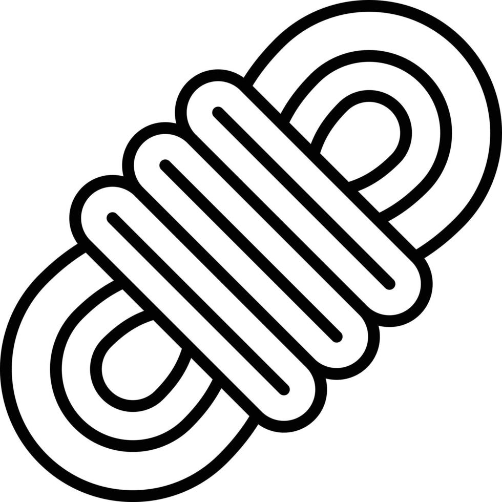 Rope Outline Icon vector