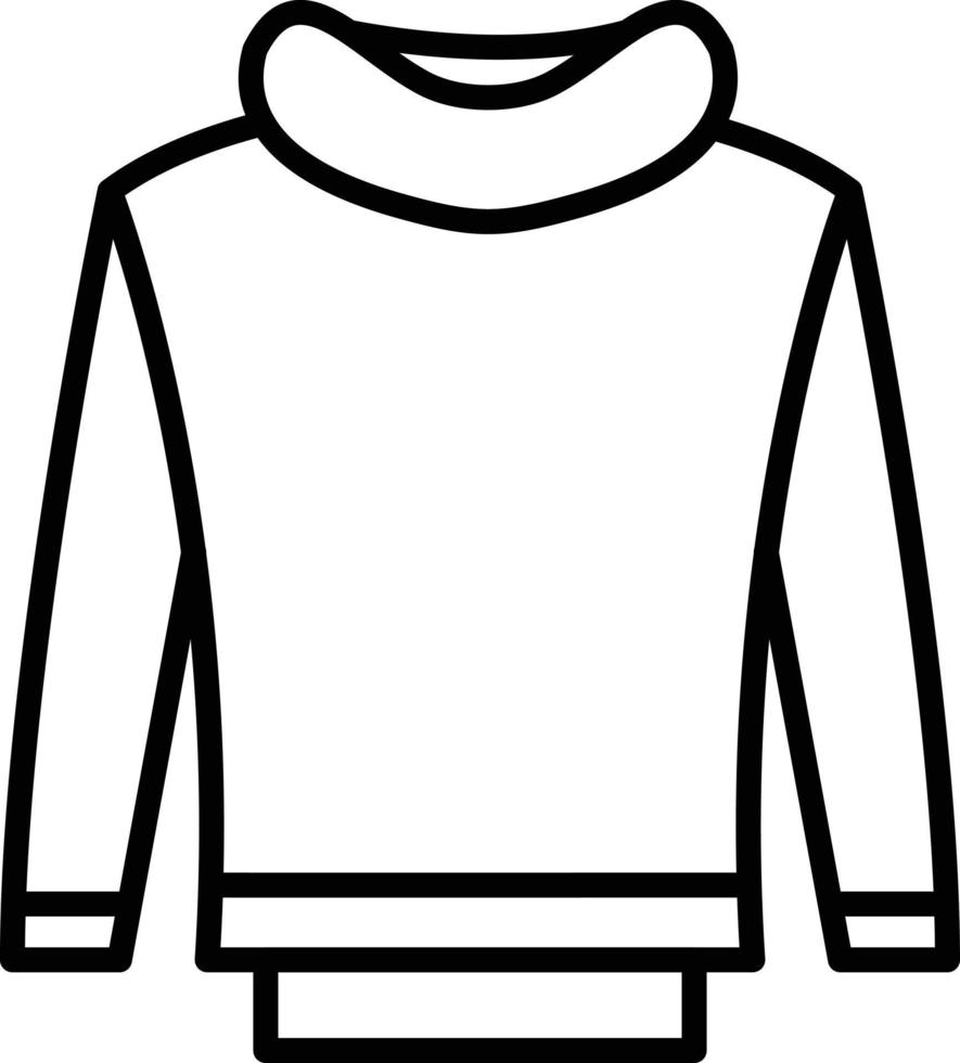 Sweatshirt Outline Icon vector