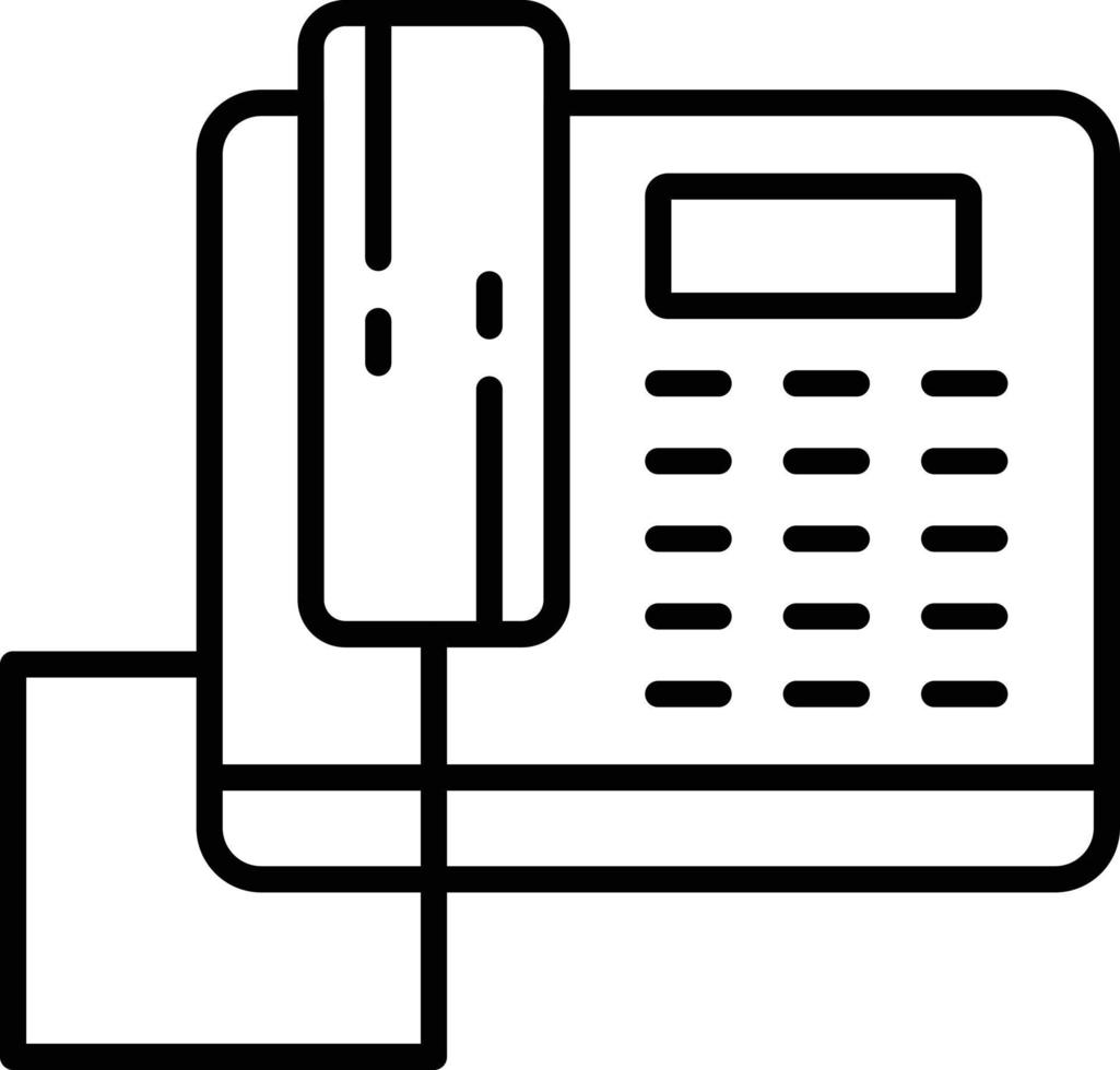 icono de contorno de teléfono vector